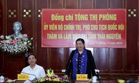 Wakil Ketua MN Vietnam, Tong Thi Phong melakukan kunjungan kerja di provinsi Thai Nguyen