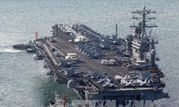 Gugus kapal induk USS Nimitz milik AS memulai operasi menentang IS di Suriah dan Irak