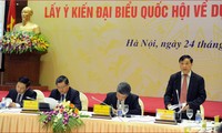 Hội nghị lấy ý kiến đại biểu Quốc hội về dự án Luật đất đai (sửa đổi)