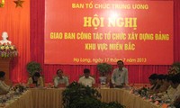 Giao ban về công tác tổ chức xây dựng Đảng khu vực miền Bắc