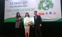 Trao giải thưởng cuộc thi phim ngắn “Vì một tương lai xanh 2017”