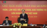 Chủ tịch nước Trần Đại Quang làm việc với Liên đoàn Luật sư Việt Nam