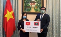 Trao quà của Chính phủ Việt Nam tặng Chính phủ và nhân dân Maldives phòng chống đại dịch Covid-19