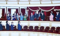 Hoàng Thái tử và Công nương Nhật Bản dự công chiếu vở opera Công nữ Anio