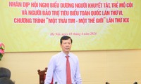 Bắt đầu các hoạt động của Hội nghị biểu dương người khuyết tật, trẻ mồ côi và người bảo trợ tiêu biểu toàn quốc lần 6