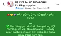 Kiều bào Australia ủng hộ người dân Cuba