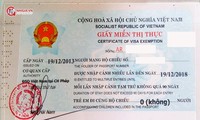 Miễn thị thực cho người nước ngoài khi nhập cảnh Việt Nam