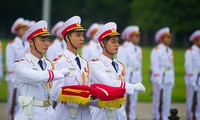 Upacara bendera di kepulauan Truong Sa