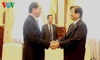 Presiden Tran Dai Quang menerima Ketua Asosiasi Persahabatan Jepang-Vietnam kota Kasai