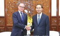 Presiden Vietnam, Tran Dai Quang menerima Dubes Slovakia dan Austria sehubungan dengan akhir masa baktinya di Vietnam