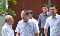 Presiden Vietnam, Tran Dai Quang melakukan kontak dengan para pemilih Kota Ho Chi Minh