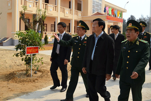 President Truong Tan Sang visits Quang Binh