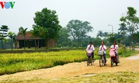 Ancient village at harvest time 