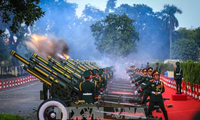 21-gun salute welcoming ceremony for Chinese top leader