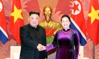 National Assembly Chairwoman meets DPRK Chairman