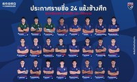 Thailand announces 24-man list against Vietnam, Chanathip in