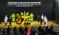 Former Defense Minister Phung Quang Thanh laid to rest in peace 