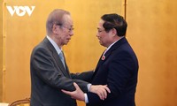 PM Pham Minh Chinh receives former Japanese PM Fukuda Yasuo