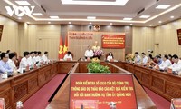 Top legislator works with leaders of Quang Ngai province