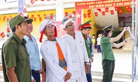 Cham villagers in Khanh Hoa on the election day 