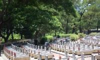 A martyr cemetery caretaker in Quang Tri province 