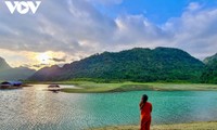 Discovering peaceful meadow in northern mountainous province