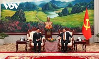 Phó Thủ tướng Chính phủ Hồ Đức Phớc hội kiến Tổng Bí thư, Chủ tịch nước Lào