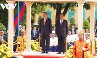 Lễ đón trọng thể Tổng Bí thư Tô Lâm thăm cấp Nhà nước tới Vương quốc Campuchia