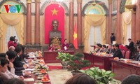 Vice President Nguyen Thi Doan receives benefactors for the Vietnam Children’s Fund