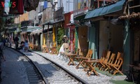 Unique railway café in Hanoi