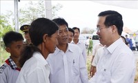 President attends event to sum up construction of houses for the poor in Soc Trang