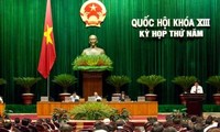 Quốc hội thảo luận ở hội trường  về một số dự án Luật 