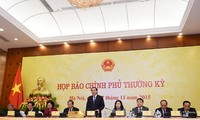 Họp báo về phiên họp thường kỳ của Chính phủ