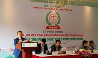 Phát động Cuộc thi viết vinh danh doanh nghiệp, doanh nhân“Thượng tôn pháp luật, phát triển bền vững