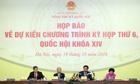 Ngày 22/10 khai mạc kỳ họp thứ 6 quốc hội khóa 14