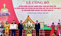 Lương Sơn, tỉnh Hòa Bình, đạt chuẩn nông thôn mới năm 2019 và đón nhận Huân chương Lao động hạng Ba 