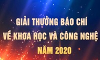 Công bố Giải thưởng báo chí về khoa học và công nghệ năm 2020