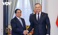 Thủ tướng Phạm Minh Chính hội kiến Tổng thống Ba Lan Andrzej Duda 