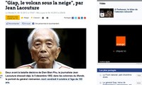 Comunidad internacional ensalza cualidades del general Vo Nguyen Giap