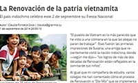 Resalta la prensa cubana logros de renovación de Vietnam