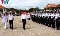 Presidente visita Fuerzas Navales