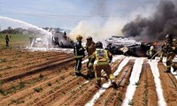 Se accidenta un avión militar de España 