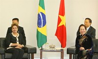 Recibe presidenta brasileña a vicepresidenta vietnamita 