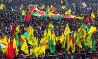 Manifestación en Alemania pidiendo fin de conflictos en el Sureste de Turquía