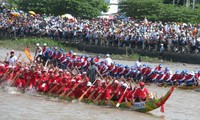 Original regata de los jemeres en la provincia vietnamita de Soc Trang