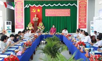 Presidenta del Parlamento de Vietnam supervisa preparativos electorales en Hau Giang