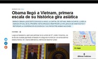 Medios de Argentina e Italia publican informaciones sobre la visita de Obama a Vietnam 