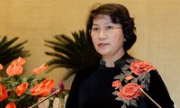 Presidenta del Legislativo recibe a diputados parlamentarios de provincia de Quang Ninh