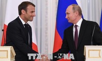 Líderes de Rusia y Francia debaten sobre temas candentes de la actualidad mundial