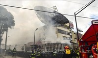 Atacan medios de comunicación en Quito, Ecuador